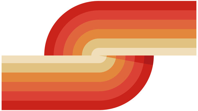 transparent background of  rolling red and yellow shade color line into circles shape with clear color and with n texture