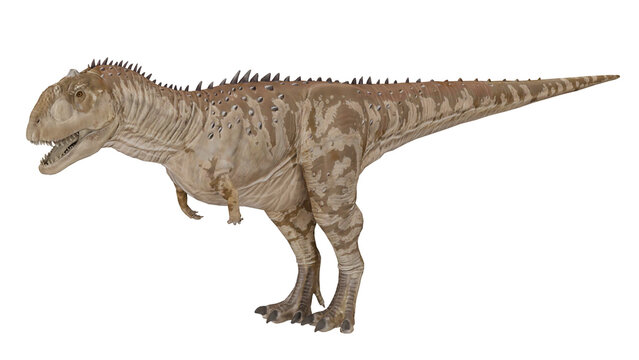 3d rendering dinosaur in a natural pose standing on two legs