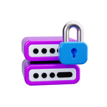server 3d render icons
