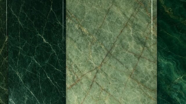 Refined Movement Across Elite Verde Marble Tiles Featuring Premium Stone Surface Patterns for Elegant Interior Design Presentations