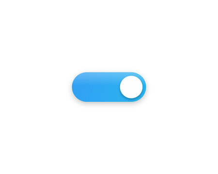 On and Off Toggle Switch Buttons with Lettering Modern Devices User Interface Mockup or Template - Green and Grey on White. Toggle Switch Ui Element element overlay png