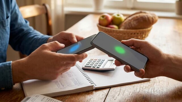Peer to peer NFC transfer Smartphone Mobile Peer NFC Transfer Payment
