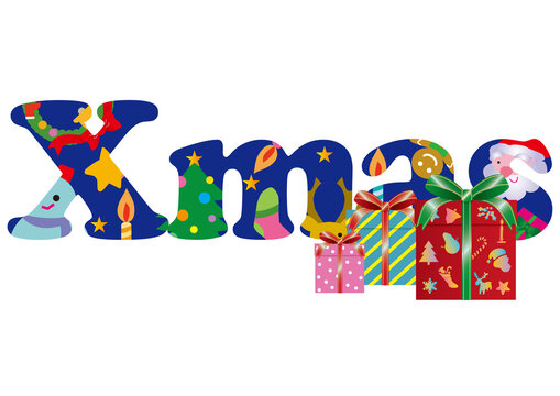 クリスマスのタイポグラフィ
