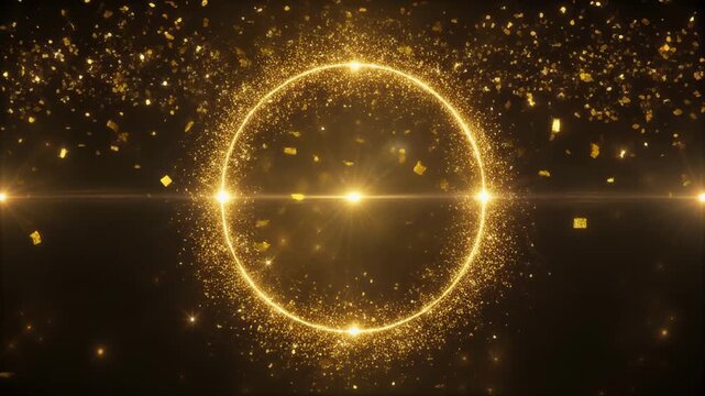 Golden hour sun flare timelapse with cosmic dust effect