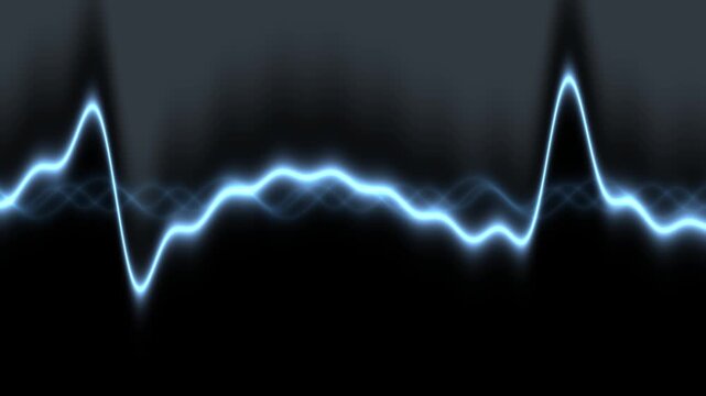 Glowing Blue Frequency Waveform Abstract Background