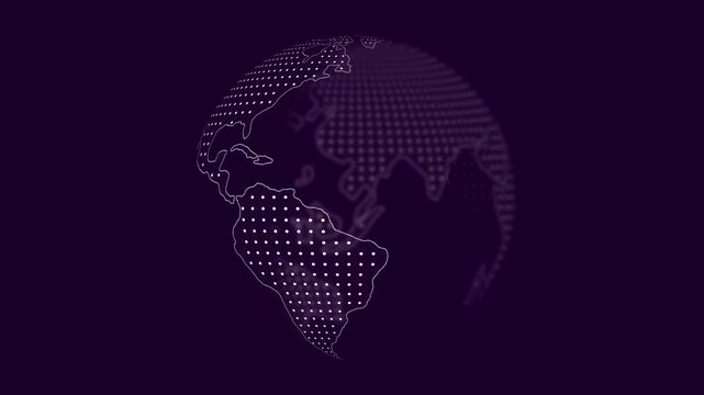 Africa map with dotted grid overlay design
