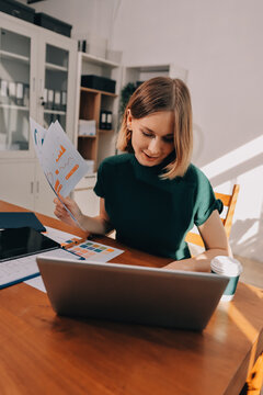 Logistics, small business woman with checklist for stock, clothes order or retail inventory management. Shipping, writing or person at ecommerce startup store for sme delivery with fashion designer