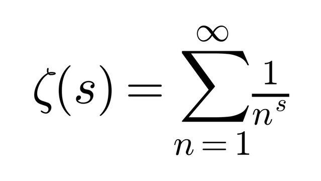 Riemann Zeta, high-level mathematics equation overlay, black transparent 4K