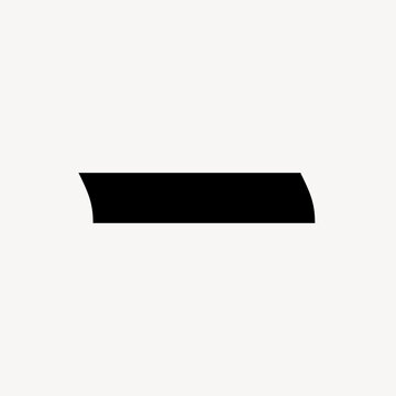 Underscore in black distort sign illustration