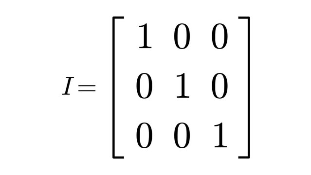 Matrix Identity, matrix linear algebra overlay, black transparent 4K