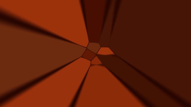 Abstract Terracotta Brown Organic Shapes Morphing Background