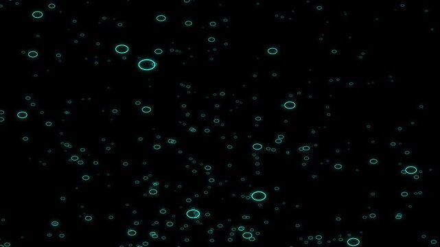 A video in which multiple outline ellipses well up from below, seamlessly looping, alpha channel