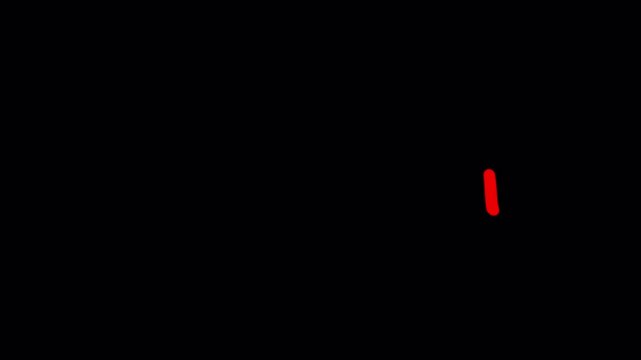 Red Scribble Motion Graphic with Hand Drawn Doodle Line for Social Media Overlay 4k video