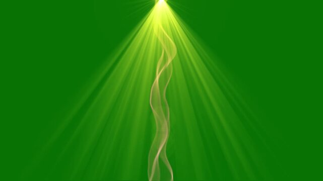 light ribbon animation with elegant glowing wave effects, seamless green background for youtube content, led displays, presentations and creative visual projects 4k