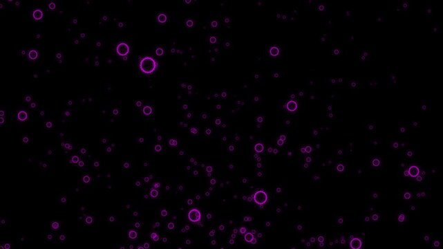 A video in which multiple outline spiky balls well up from below, seamlessly looping, alpha channel