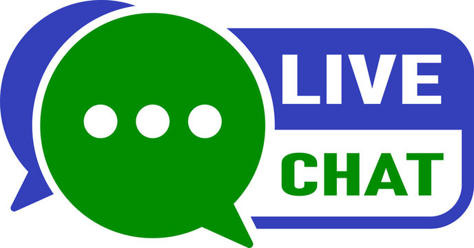 Green Live Chat Speech Bubble Customer Support Badge PNG Transparent Background