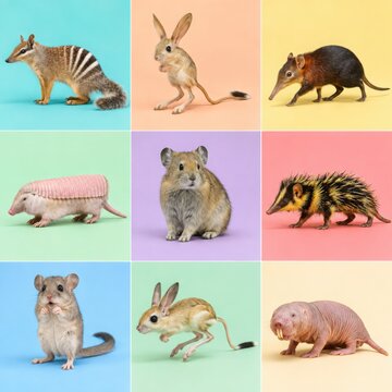 Rare Small Mammals in an Identification Grid