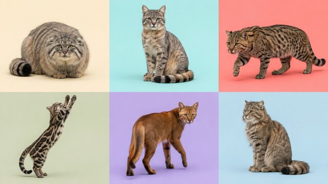 Rare Wild Cat Species in a Reference Grid