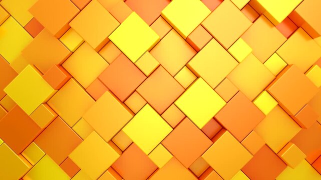 Background of Cubes. Abstract motion, loop, two color, 3d rendering, 4k resolution
