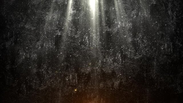 Dramatic Dark with Top Light Rays Medieval Gothic Dramatic Wall Rock Metal Movie Grunge Action Cinematic Title Trailer Background