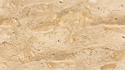 Obraz premium Seamless Beige Travertine Stone Texture Natural Marble Surface Background with Organic Veining Premium Decorative Rock Pattern for Interior Design