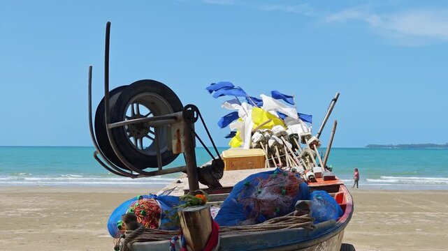 Pile Of Fishing Nets And Rope