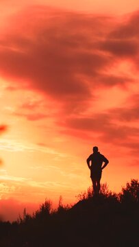 silhouette of a man