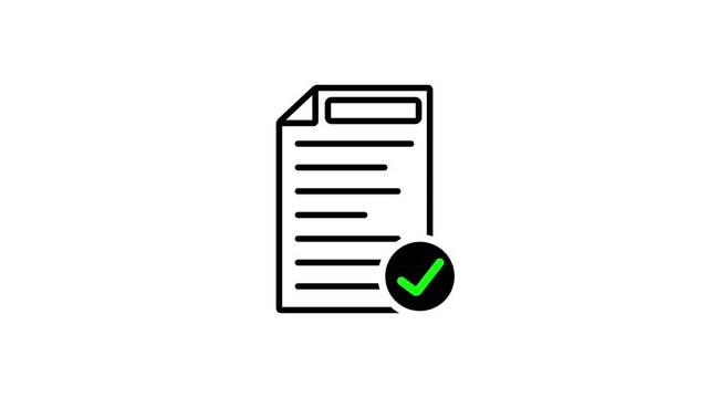 document video icon animation