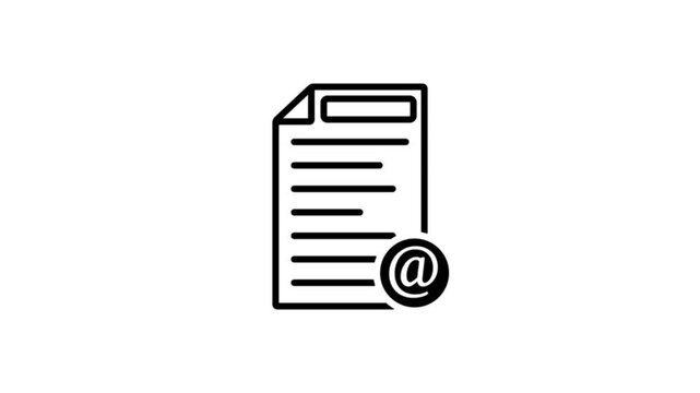 document video icon animation