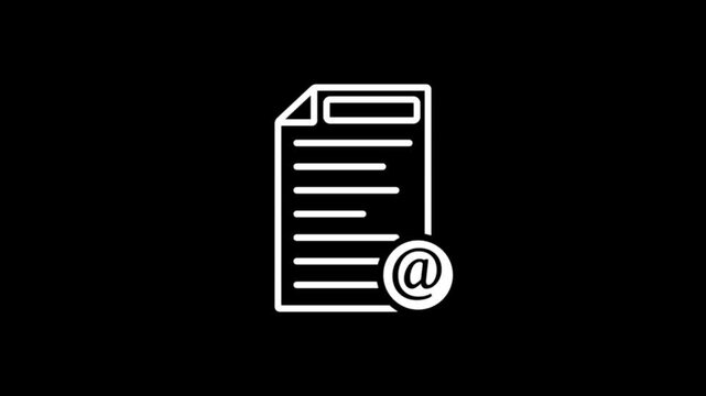document video icon animation