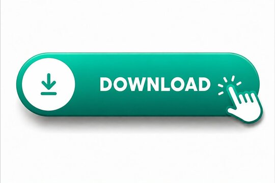 Download button with finger tap animation and arrow icon