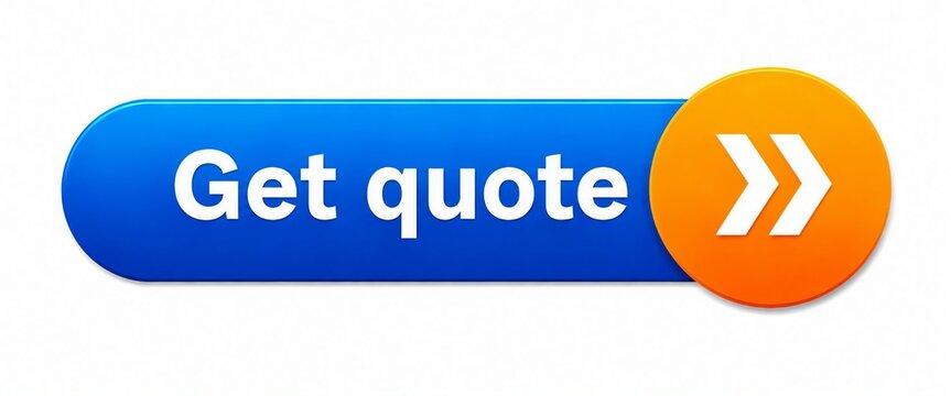 Modern call to action button with get quote text and forward arrow