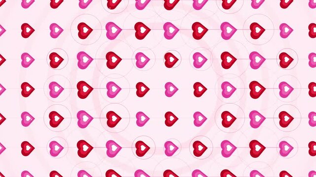 Kiss marks on pink background.