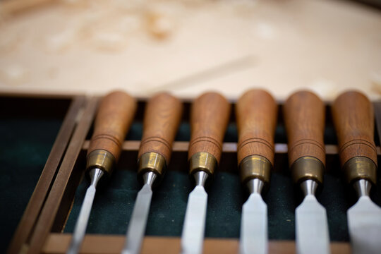 Woodworking chisels hand tools craftsmanship