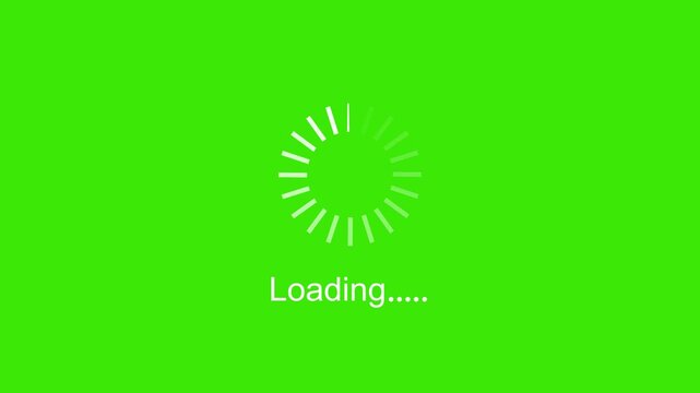 Loading animation screen loading progress bar motion loading symbol buffering. 4k video