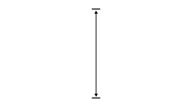 Minimalist vertical measurement animation featuring a line with arrows indicating height and distance dimensions infographics, and data visualization projects