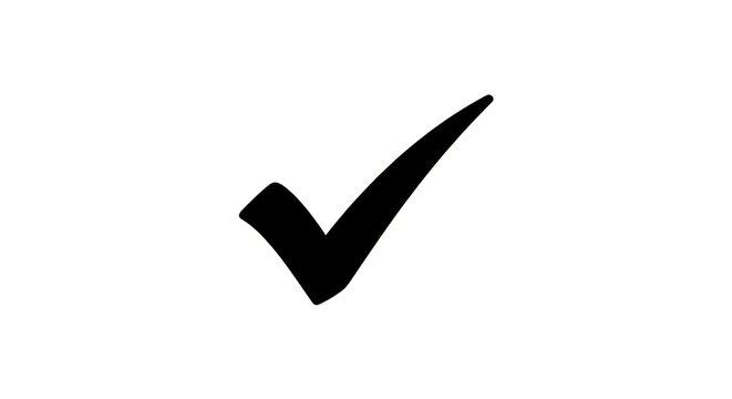 Checkmark icon for approval and confirmation.