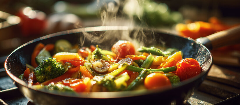 fresh vegetables sauteed in olive oil