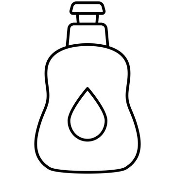 Soap Bottle Icon Illustration
