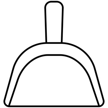 Dustpan Vector Icon Illustration