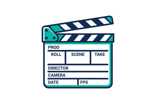 Film Clapperboard Vector Illustration
