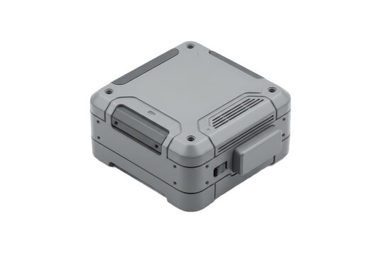 Rugged gray industrial electronic equipment case