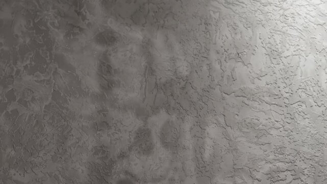 Mystical Moving Chandelier Shadows on Textured Gray Wall. Elegant Abstract Light Background. 4K.
