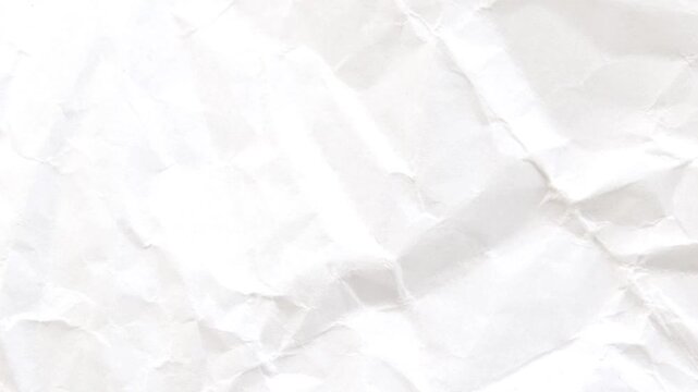 crumpled paper isolated on white