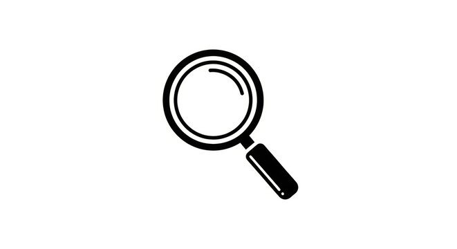 Magnifying glass icon for search.