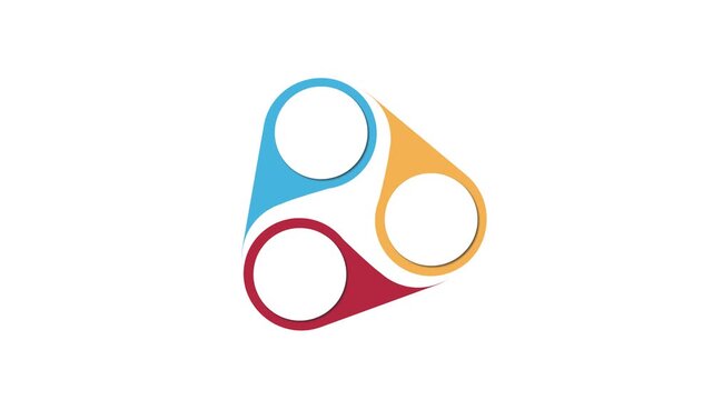 Abstract Circular Flow Infographic Motion Graphic