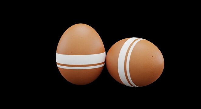 Ovoid Objets: A 3D study in minimalist form and subtle lightplay.