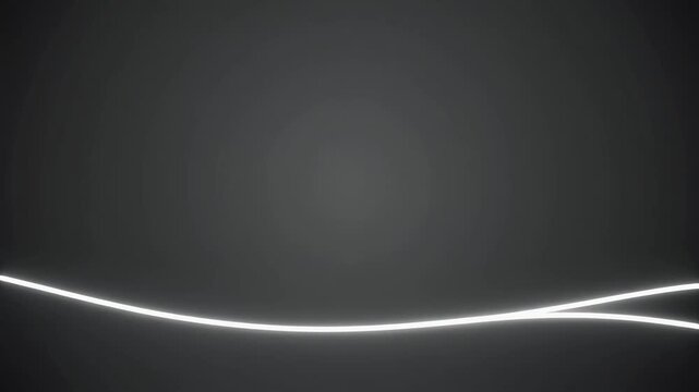 White Lines Drawing on Charcoal Gray Background, Sleek Abstract Design