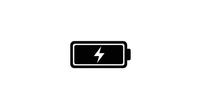 Battery icon with lightning symbol.
