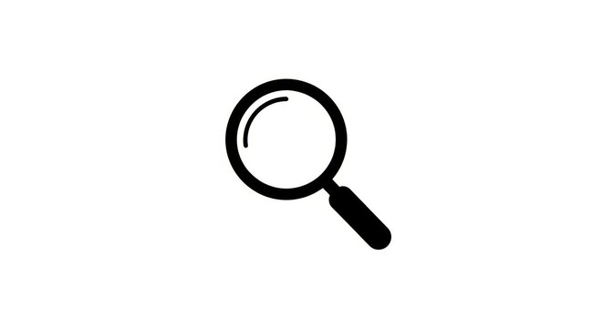 Magnifying glass icon for search.